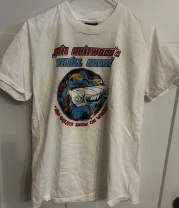 T-shirt donna grande vintage originale Joie Chitwood Hell On Wheels Thrill Show - Foto 1 di 5
