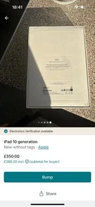 Apple iPad 10th Gen. 64GB, Wi-Fi, 10.9in - Silver - Afbeelding 1 van 5