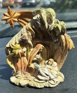 Weihnachtskrippe Heilige Familie Josef Maria Jesuskind 3,5 in Resin Figur - Bild 1 von 6
