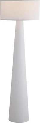 Floor Lamp 59” Tall – Linen Shade, LED Bulb – Living Room Bedroom Light - NIB - Image 1 of 4