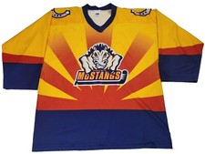 Vintage Phoenix Mustangs Hockey Jersey State Flag XL WCHL OT RARE USA Made 