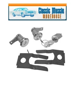 1965~1966 Mustang 1966-77 Ford Bronco Standard Lock Key Set Ignition & Door Kit - Picture 1 of 23