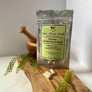 Astragalus Root Capsules | Organic | 570 mg | Immune System Adaptogen - Picture 1 of 7