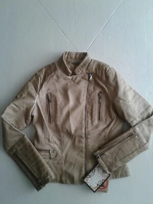 Jou JOU Women Vegen Leather Jacket Size Small Tan Beige NWT - Image 1 of 4