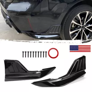 FOR 20-23 TOYOTA COROLLA LE XLE SE XSE REAR BUMPER CORNER APRON SPAT GLOSS BLACK - Picture 1 of 15