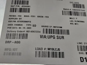 (1 PC) 82V2084PFG IDT Telecom IC Line Interface Unit (LIU) 128-TQFP (14x20) ROHS - Picture 1 of 5