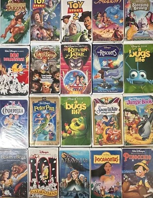 VHS - Huge Lot of 20 Disney Clamshell Toy Story Tarzan Bugs Life Country Bears - Image 1 of 4