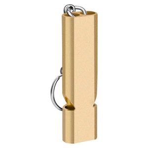 Aluminum Survival Emergency 120db Whistle Keychain Camping Hiking Outdoor SOS - Picture 1 of 11