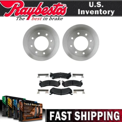 Kit de rotores de freno traseros pastillas de freno de cerámica y para Chevrolet Suburban 2500 2000-2007 Foto 1 de 4