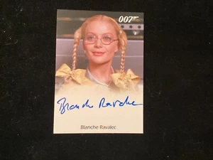 JAMES BOND BLANCHE RAVALEC AUTOGRAPHED CARD IN NEAR MINT CONDITION - Picture 1 of 2