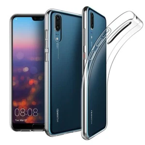 Huawei P20 Etui Przezroczyste silikonowe etui Przezroczyste etui na telefon komórkowy Bumper Etui - Zdjęcie 1 z 5