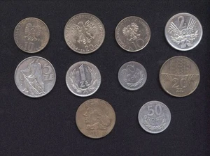 POLONIA LOTTO DI 10 MONETE DIFFERENTI CIRCOLATE cod.503 - Foto 1 di 3