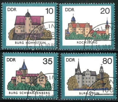 GERMANY DDR OLD STAMPS 1985 Castles and Palaces - USED/CTO - Image 1 of 2