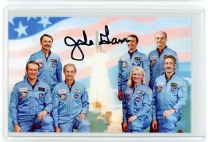Jake Garn Signed Photo - NASA STS-51D Crew Portrait Space Astronaut Auto - Picture 1 of 2