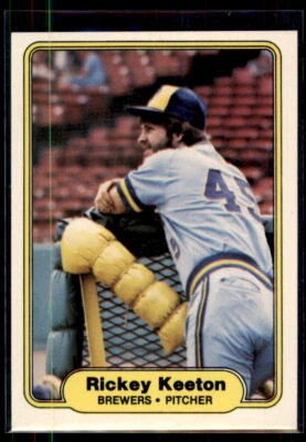1982 Fleer Rickey Keeton RC #146 Milwaukee Brewers - Image 1 of 2