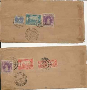 Burma, Postal History, two envelopes to India, each with stamps to back 1954 - Picture 1 of 1