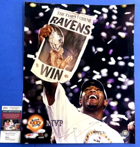 Ray Lewis Signed 16x20 Photo Super Bowl XXV MVP JSA COA CE77266 - Picture 1 of 6