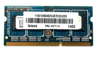 Genuine Lenovo 2GB 1RX8 PC3L-12800S-11 RAM Memory 03T7116 03X6655 - Image 1 of 4