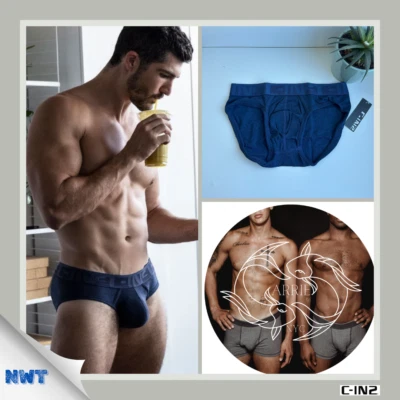 C-IN2 - Hand Me Down - Men's Low Rise Brief - Noah Navy Heather (M) - Image 1 of 4