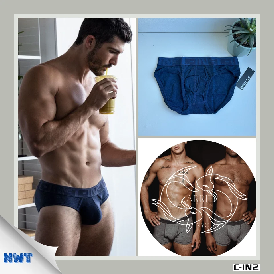 C-IN2 - Hand Me Down - Men's Low Rise Brief - Noah Navy Heather (M) - Image 1 of 4