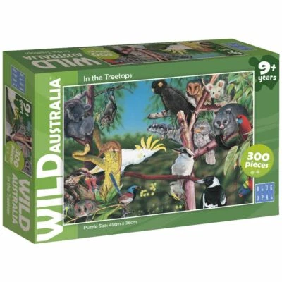 Blue Opal 1983 Jigsaw Puzzle Wild Australia In Treetops 300 pc Aussie Animals - image 1 of 3