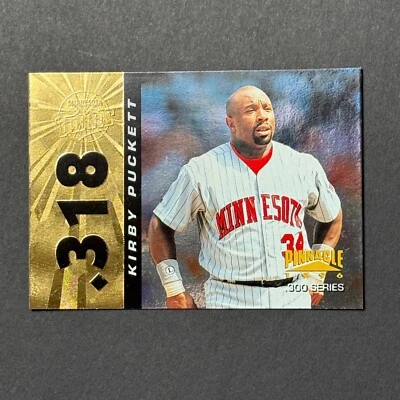 1996 Pinnacle - #318 FOIL Kirby Puckett 300 Series Minnesota Twins — 第 1/2 张图片
