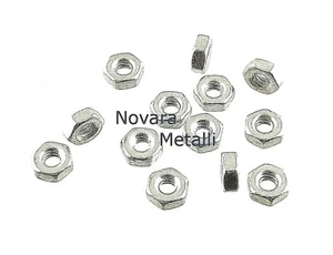 100 Dadi Esagonali Inox M2,5 UNI 5588 microviti écrous tuercas nuts Muttern - Imagen 1 de 1