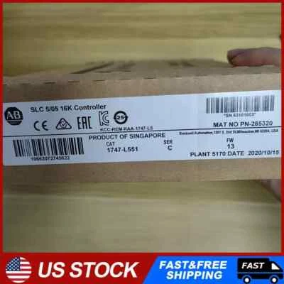 NEW Factory Sealed AB 1747-L551 SER C SLC 500 5/05 16K Controller 1747L551 - Image 1 of 4