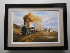 David Weston Steam Train 'Britannia At Dent' Iron Duke FRAMED - Picture 1 of 2