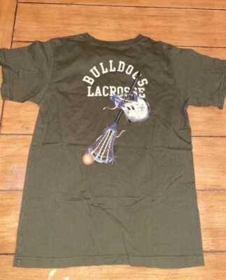 Wes & Willy Boys Bulldog Lacrosse Green T-Shirt Large 14-16 EUC - Image 1 of 4