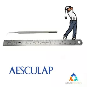 Aesculap MA796R Lester IOL Manipulator, Angled Ophthalmology 4-1/2" - Picture 1 of 5