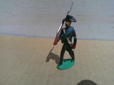 Napoleonic Spanish soldier marching, 54MM lead painted, DJ - Image 1 of 2