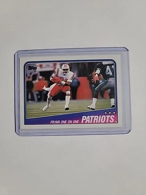 1988 Topps Football  #175 Team Leaders - Irving Fryar TL  New England Patriots - Image 1 of 2