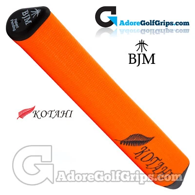 BJM Kotahi Standard 14 Zoll riesiger Silikon-Putter-Griff - neonorange + KOSTENLOSES BAND