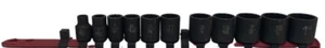 MACTO TOOLS 3/8" DRIVE 11 PIECE SAE 12 POINT ADV IMPACT SOCKET SET (EPJ022169) - Picture 1 of 8