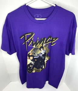 Prince Herren T-Shirt Large Lila Baumwolle Kurzarm Regular Fit Rundhals - Bild 1 von 4