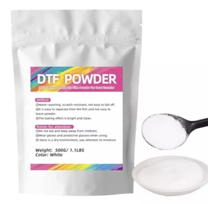 DTF Powder White 500g/17.7 oz Digital Transfer Hot Melt Adhesive, Pretreat Po... - Picture 1 of 6