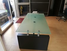 Scrivania per ufficio in vetro blindato
