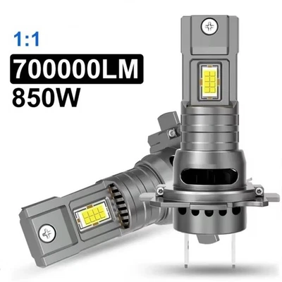 2 AMPOULES MINI H7 A LED VENTILE EN 850W 70000LM 6000K POUR FEU PHARE DE VOITURE - Bild 1 von 4