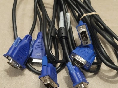 4x Mixed Length VGA Male to VGA Male Video Cables (Lot) - Image 1 of 4