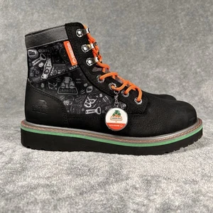 Wolverine x Jarritos Trade Wedge Boots 7M Black Leather Bottle Opener Limited - Picture 1 of 16