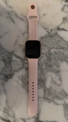 Apple Watch Series 4 44mm GPS - Gold Aluminium Case with Pink Sand Sport Band - Image 1 of 4