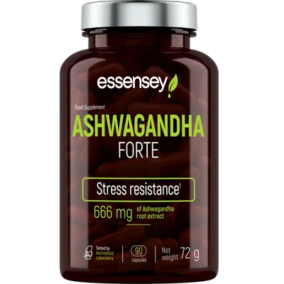 Essensey® ASHWAGANDHA FORTE 90 Caps 666mg + extra BONUS