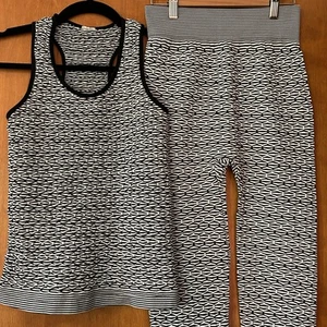 Sculpt Active Set Racerback Top High Waist Tummy Control Pants Womens XS-S - Picture 1 of 9
