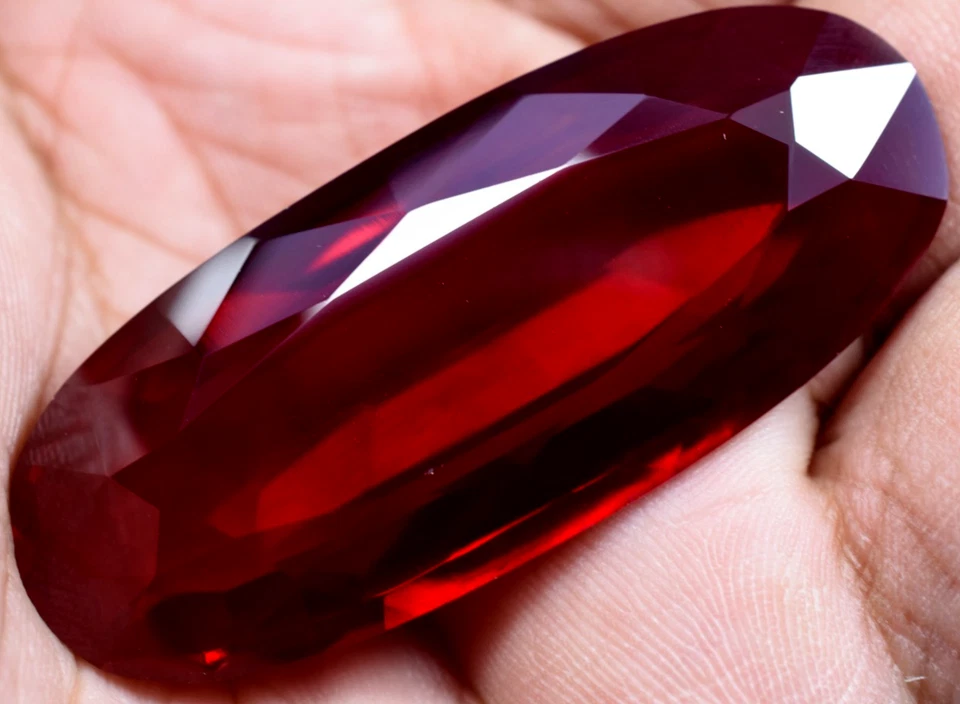 Natural 142.05 Ct Blood Red Ruby Mozambique GGL Certified Loose Gemstone - Image 1 of 4
