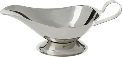 Winco Gravy Boat, 10 onzas, acero inoxidable, acero mediano  Foto 1 de 4