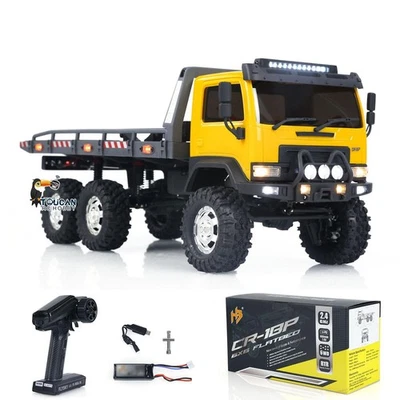 CR18P 1/18 2Speed RC Off Road Truck Flatbed Trailer 6WD RTR Crawler Lights Toy - Image 1 of 4