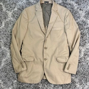 J Crew Khaki Jacket Blazer Suit Sport Coat Tan Camel Men's 40 40R Italian - Picture 1 of 10