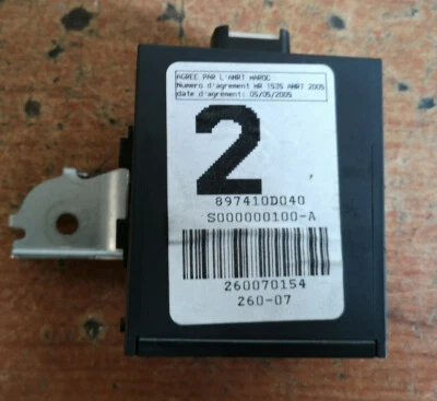 TOYOTA YARIS 1.4 DIÉSEL 2006-2010 MÓDULO DE CONTROL RECEPTOR ECU 897410D040 Foto 1 de 2