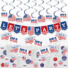 Stars & Stripes - Patriotic Party Supplies Kit - Decor Galore Party Pack - 51 Pc